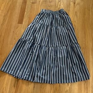 Old Navy tiered striped maxi skirt